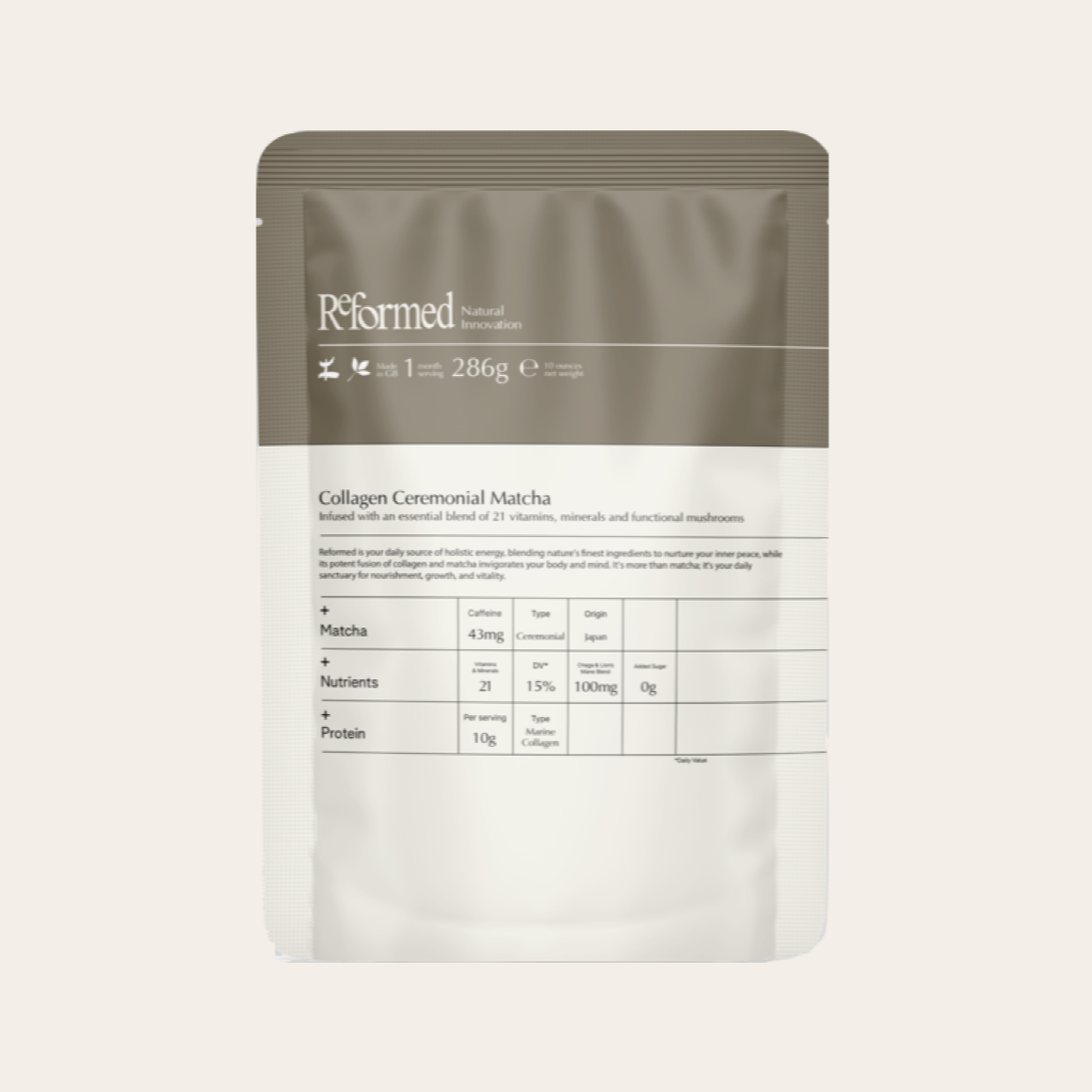 Matcha with Collagen + Coconut Add-on