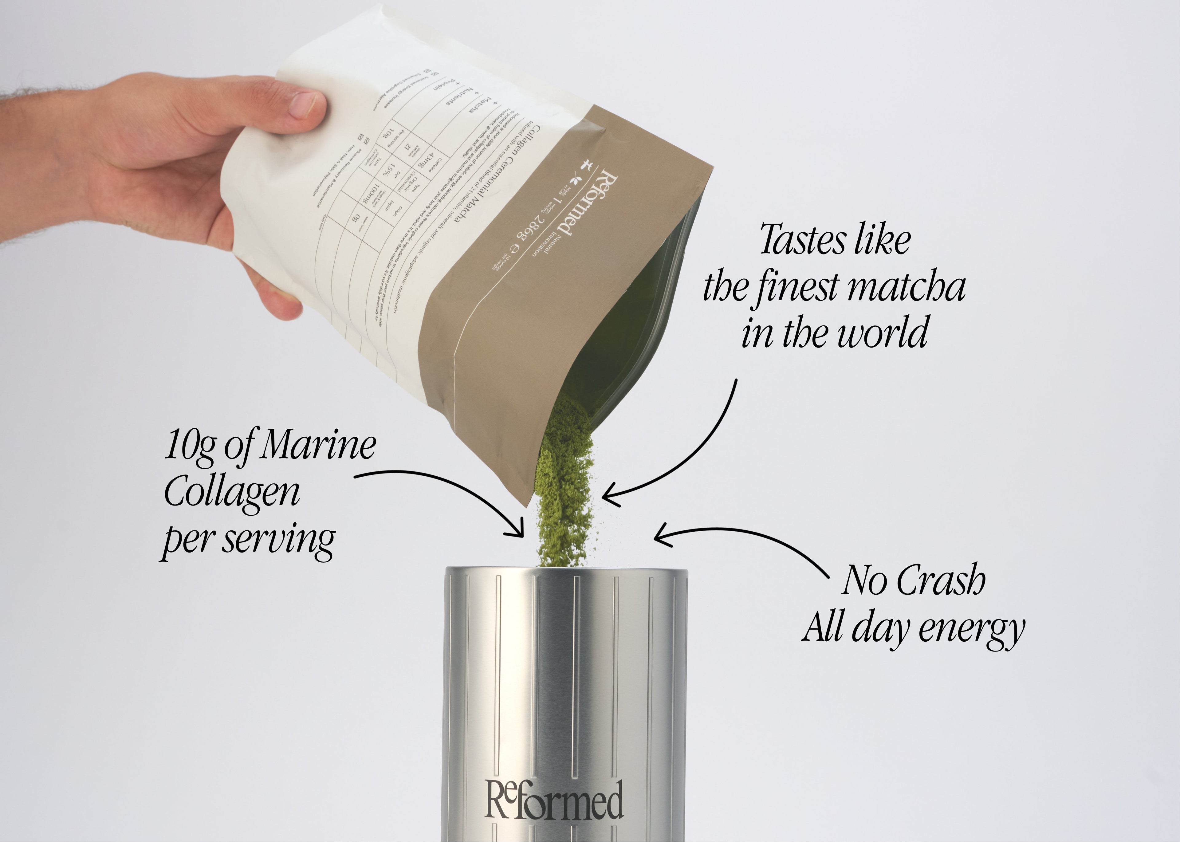 Matcha with Collagen + Coconut Add-on