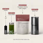 Strawberry Matcha with Collagen