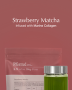 Strawberry Matcha with Collagen