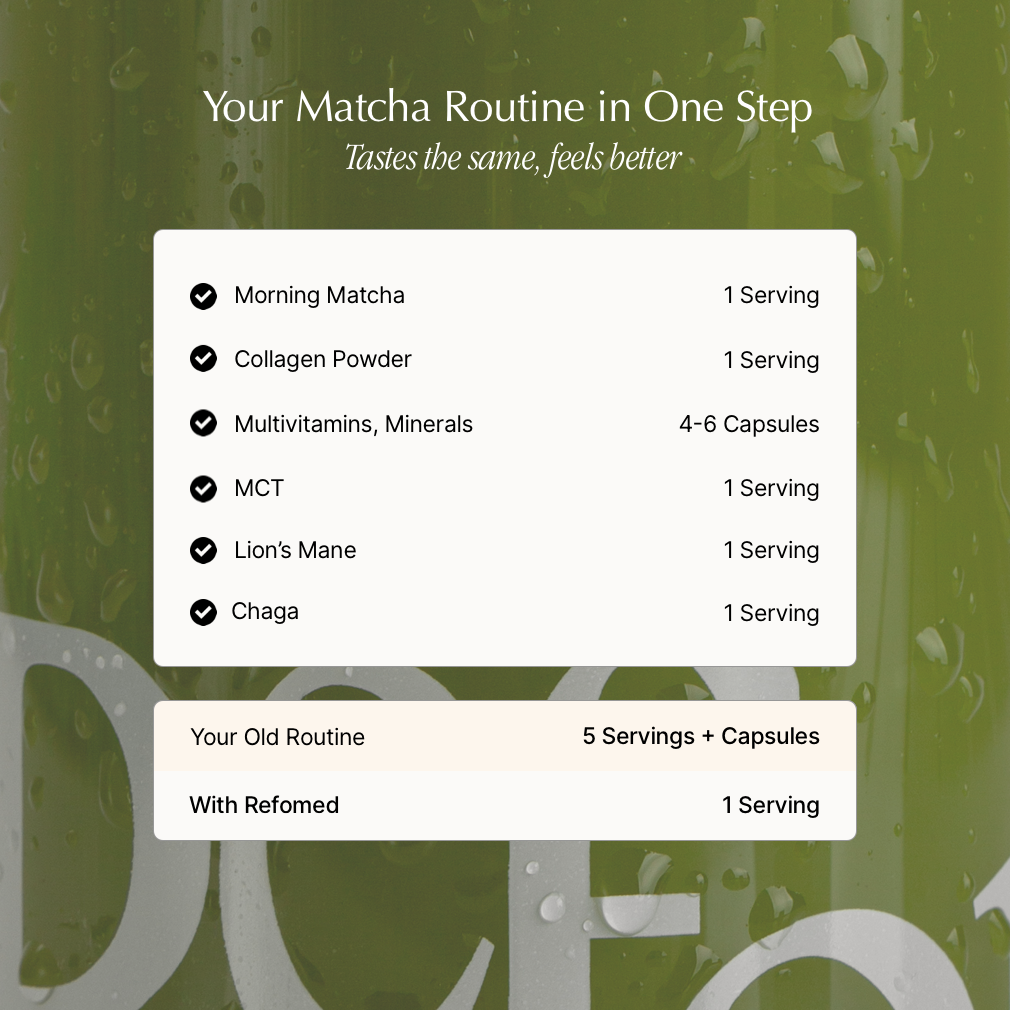 Strawberry Matcha with Collagen